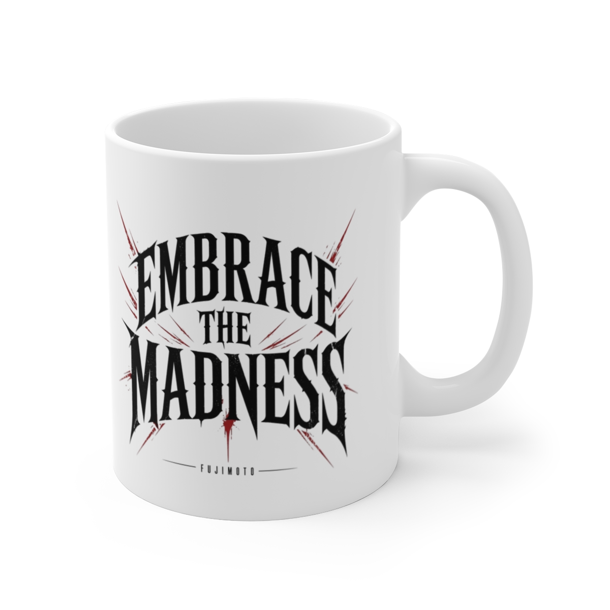Chainsaw Man "Embrace the madness" White Mug