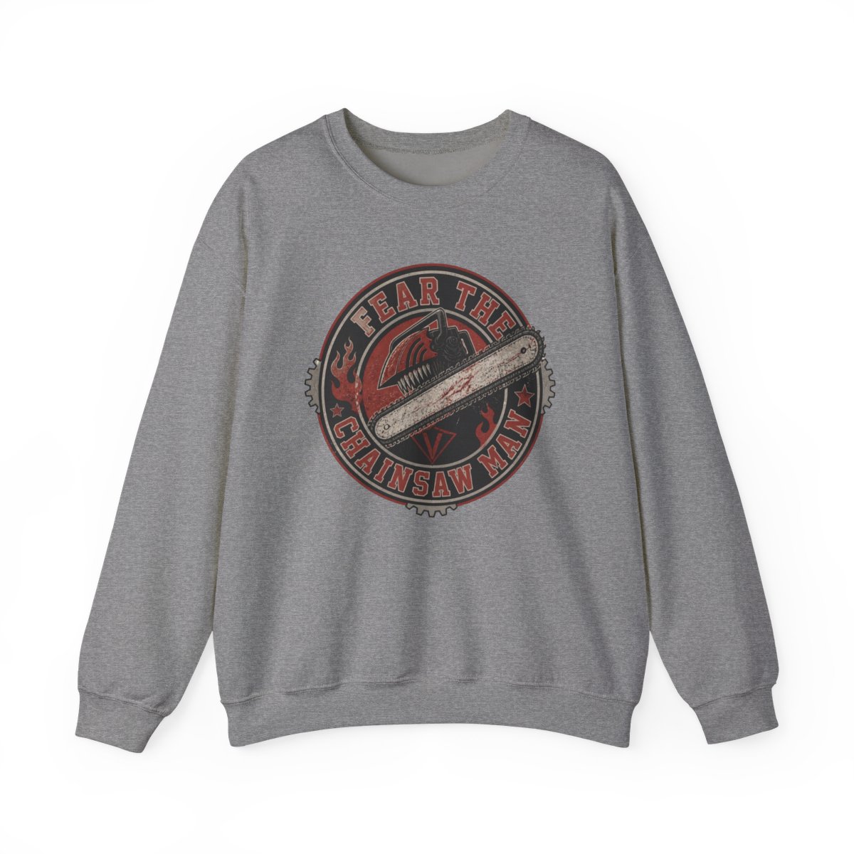 Chainsaw Man "Fear the Chainsaw Man" Crewneck - alternate angle 2, merchandise