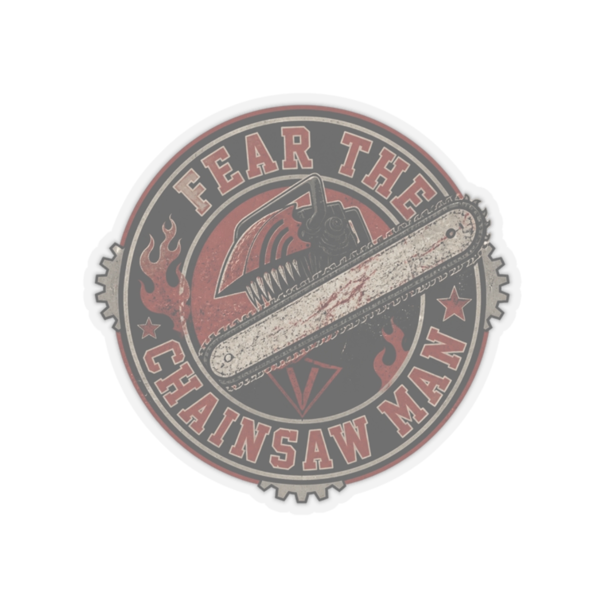 Chainsaw Man "Fear the Chainsaw Man" Sticker