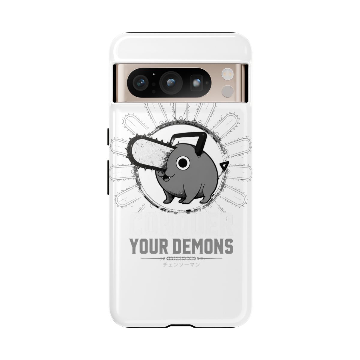 Chainsaw Man "CONQUER YOUR DEMONS" Phone Case - alternate angle 5, merchandise