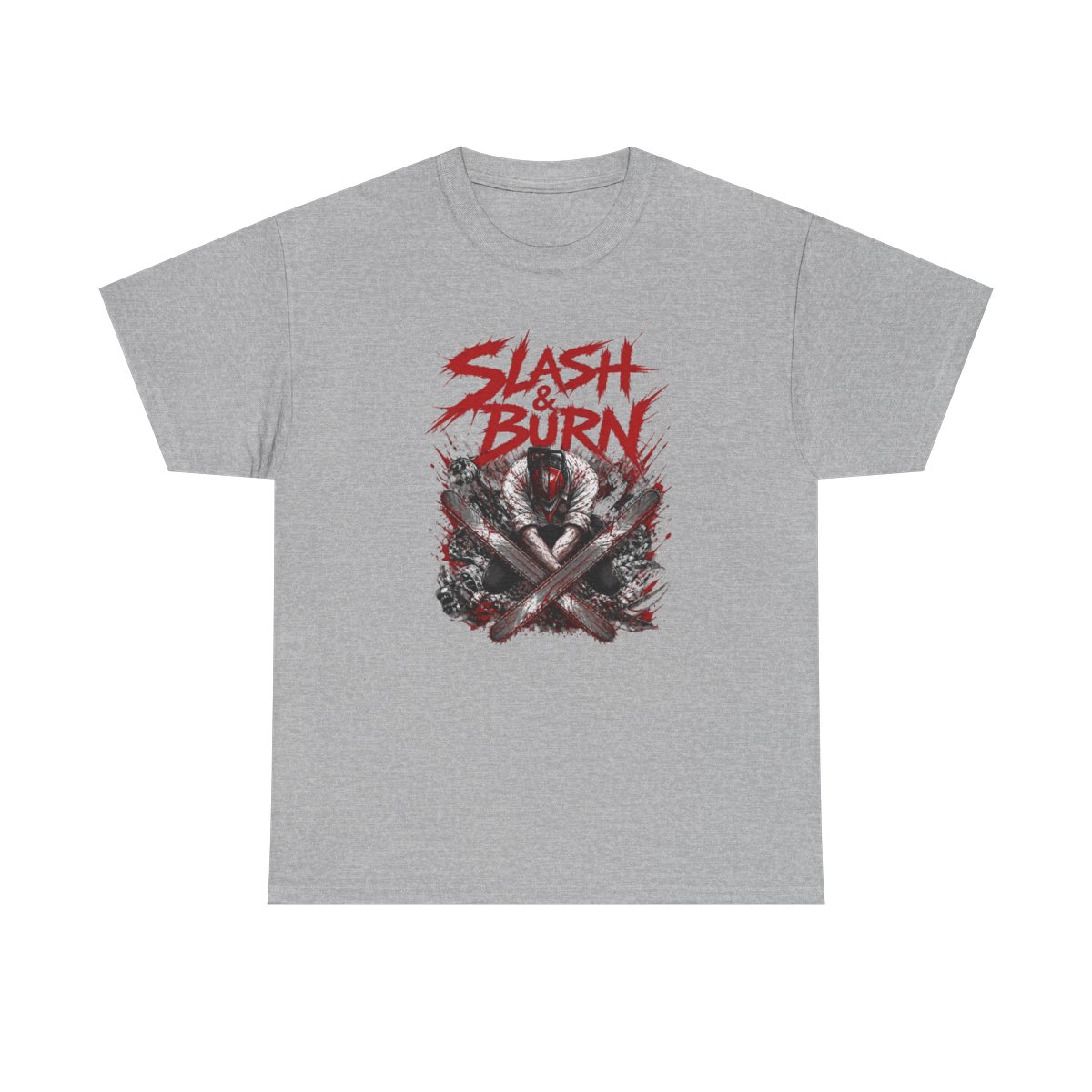 Chainsaw Man "Slash & Burn" Unisex Tee - alternate angle 3, merchandise