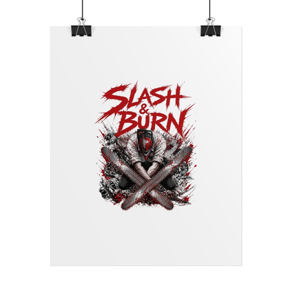 Chainsaw Man "Slash & Burn" Poster