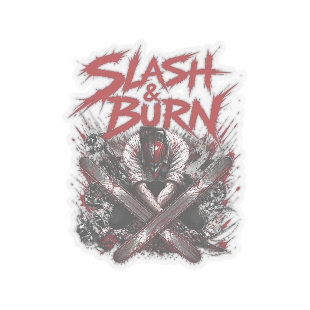 Chainsaw Man "Slash & Burn" Sticker