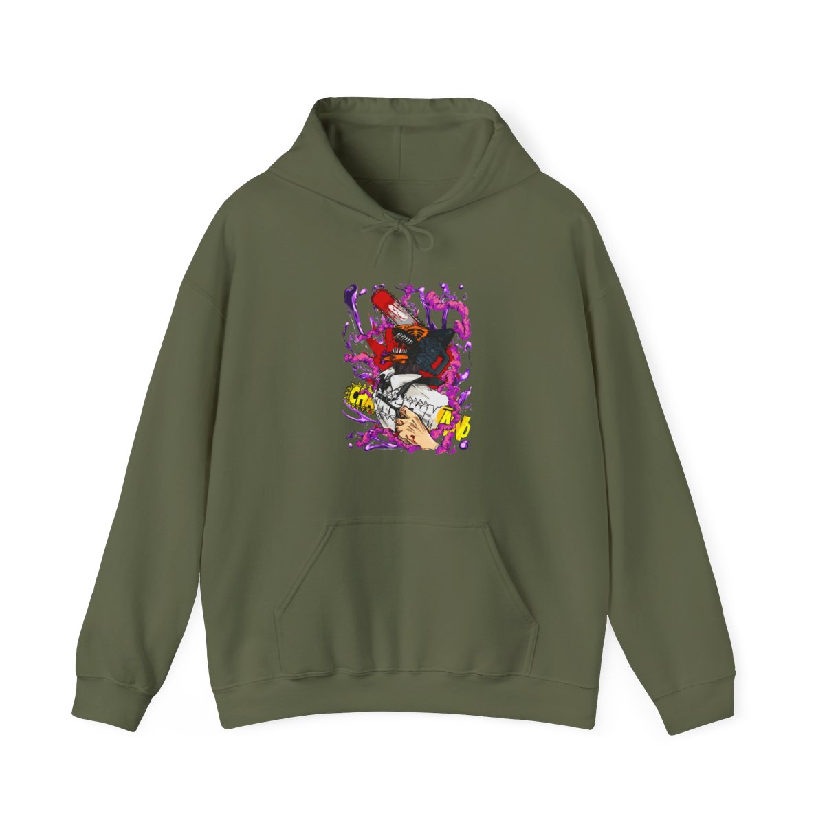 Chainsaw Man Hoodie Denji Devil Hunter Red Chains - alternate angle 4, merchandise
