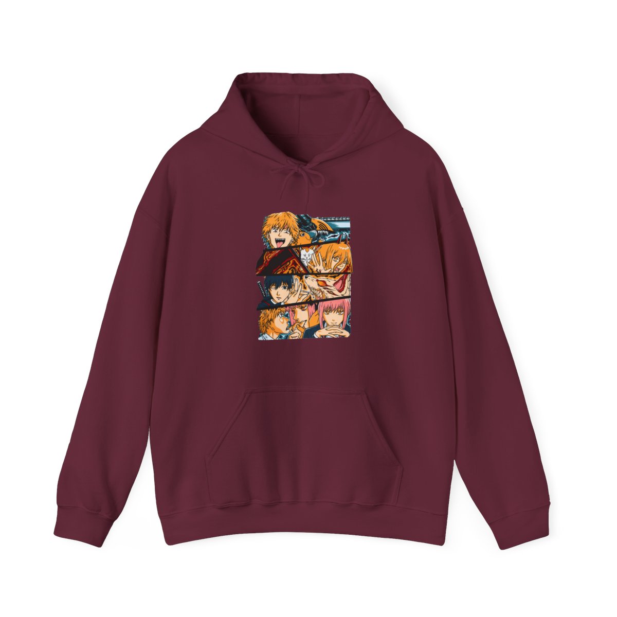Chainsaw Man Hoodie Power and Denji Squad Scene - alternate angle 3, merchandise
