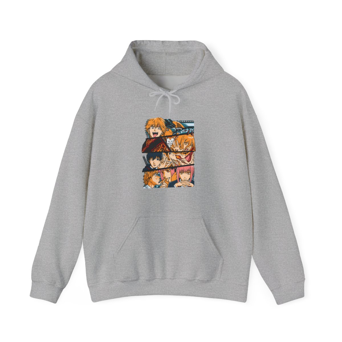 Chainsaw Man Hoodie Power and Denji Squad Scene - Official Hoodies merchandise