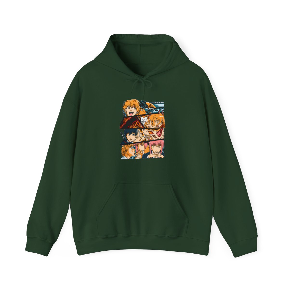 Chainsaw Man Hoodie Power and Denji Squad Scene