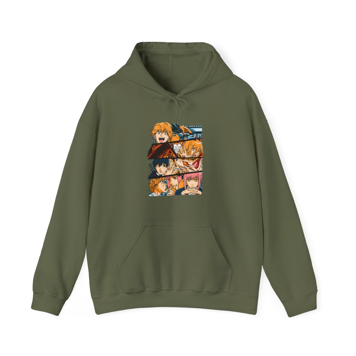 Chainsaw Man Hoodie Power and Denji Squad Scene - alternate angle 4, merchandise