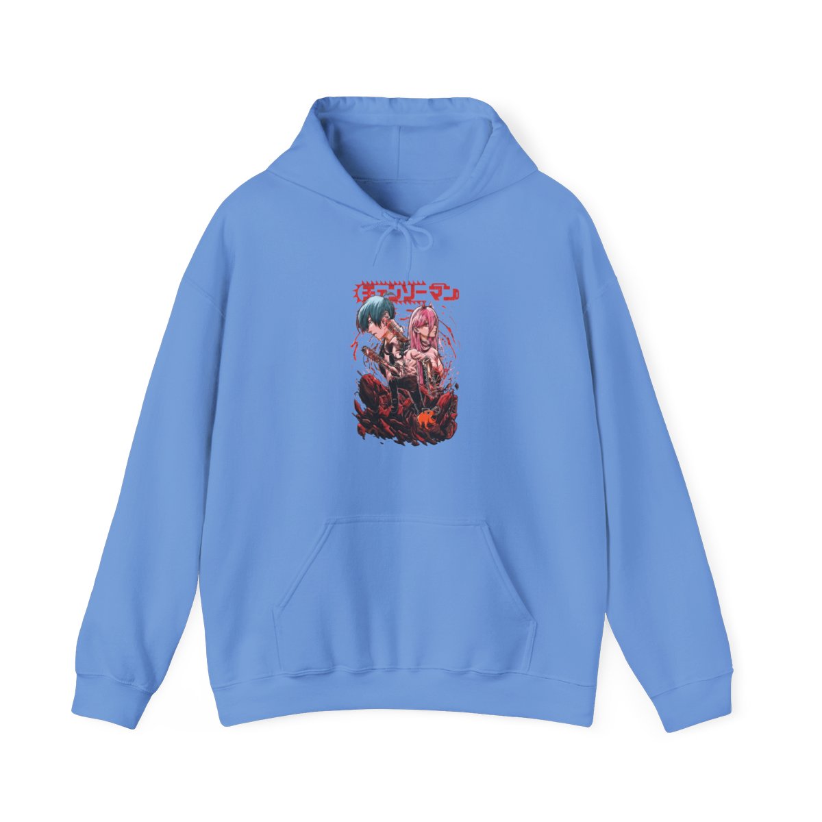 Denji, Power & Aki Chainsaw Man Trio Battle Hoodie - alternate angle 5, merchandise